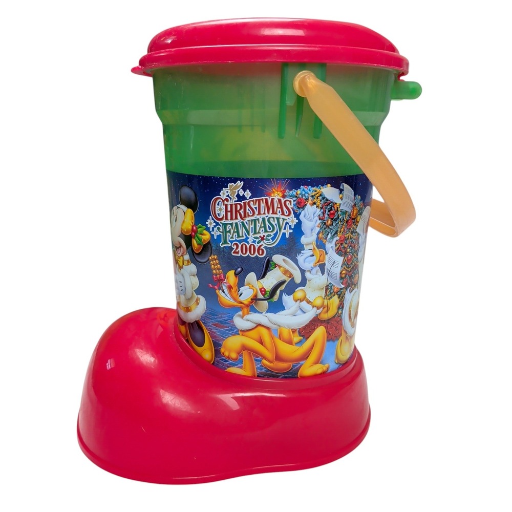 Tokyo Disneyland Christmas Fantasy 2006 Popcorn Bucket Mickey Mouse Boot